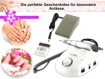 Fu�pflegeger�t Nagelpflege-Schleifger�t Wei�