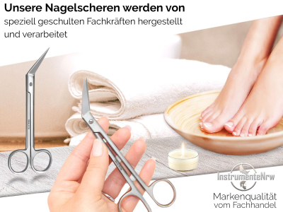 Lange SPEZIAL Funagelschere Nagelschere Mikroverzahnt