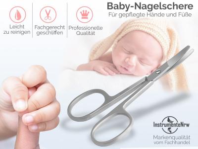 Nagelschere Baby abgerundete Enden