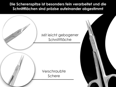 PROFI Nagelschere + Hautschere INOX ROSTFREI 2er SET