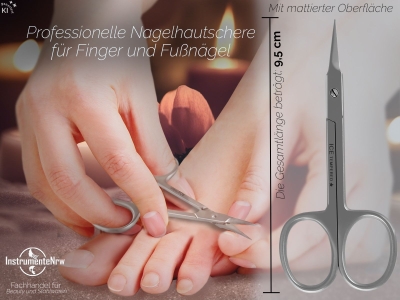 Hautschere TURMSPITZE MANIK�RESPITZE Ice Tempered Stainless Profiqualit�t