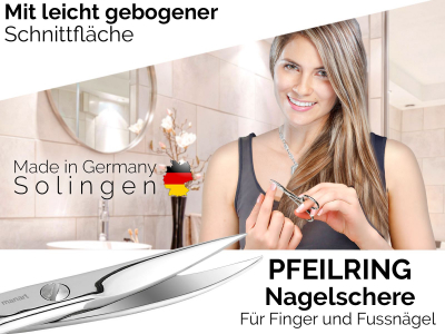 Profi Nagelschere Pfeilring Solingen DELUXE Kollektion