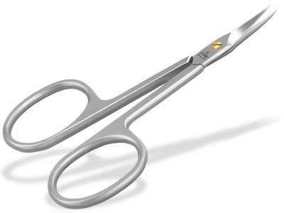 Nagelhautschere Hautschere mit extra feiner Spitze und gebogener Schnittfl�che 8,5 cm - Extra scharfe Nagelschere zum pr�zisen entfernen von Nagelhautresten aus rostfreiem Edelstahl
