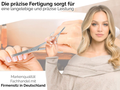 Nagelschere Nagelhautschere mit langen Schenkel und Mikroverzahn