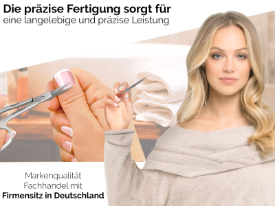 Gebogene Nagelhautschere aus Edelstahl Manikre Hautschere Ergonomisch Geformt