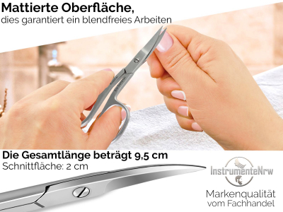 Ergo Nagelschere Funagelschere 9,5 cm Extra Scharf und Przise