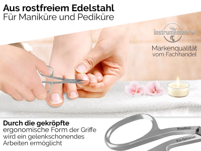 Gebogene Nagelschere und Nagel-Hautschere 2er Set