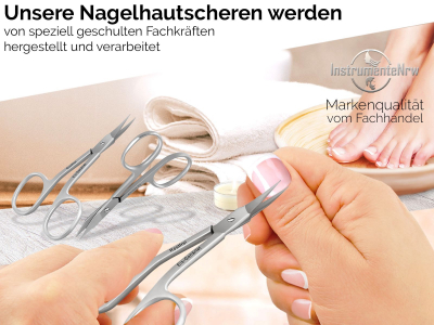 Ergo Nagelschere Nagel-Hautschere Set Turmspitze Gebogen