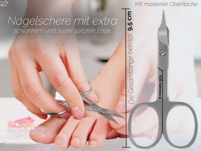 Ergo Nagelschere Nagel-Hautschere Set Turmspitze Gebogen
