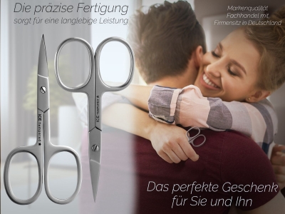 Nagelscheren-Set Gerade + Gebogene Schnittfl�che Edelstahl Fu�nagelschere