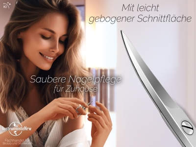 3-Teiliges Finger und Fu� Nagelscheren Set Gerade + Gebogene Fu�nagelschere