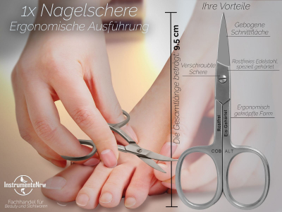 Kombi-Nagel-Hautschere + Nagelschere