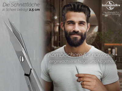 Kombi-Nagel-Hautschere + Nagelschere
