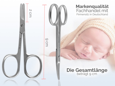 Babynagelschere Kinder Nagelschere mit abgerundeten Enden aus Edelstahl Babyschere mit Aufbewahrungsetui