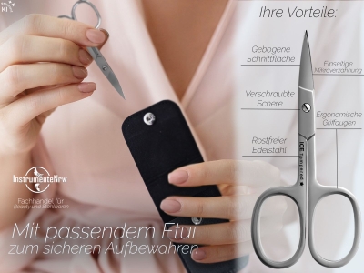 Nagelschere mit Mirkroverzahnung - Schere zum pr�zisen k�rzen von Finger- und Fu�n�gel