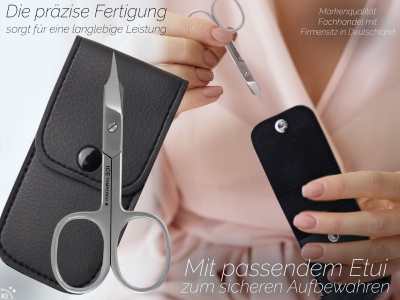 Premium Nagelschere Nagelhautschere mit feiner Spitze aus rostfreiem Edelstahl mit extra feiner Spitze f�r Fingern�gel und Fu�n�gel