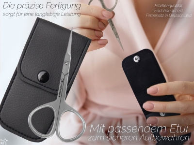 Nagelhautschere  Hautschere Nagelschere 9,5 cm mit gerader extra langer Schnittfl�che