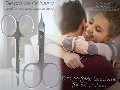 Nagelscheren Set Nagelschere und Nagelhautschere mit feiner Spitze Manikre Pedikre Fuagelscheren Set mit Etui