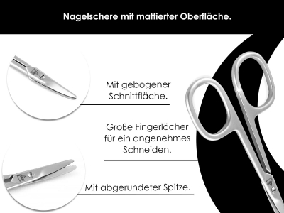 Babynagel Schere Nagelschere Abgerundet aus Edelstahl Rostfrei Kindernagelschere Manikre Pedikre Schere zum krzen von Finger- & Fungel 9 cm