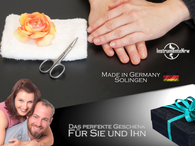 Solinger Premium Nagelschere aus Solingen mit einseitiger Mikroverzahnung Funagelschere Manikre Schere aus Rostfreiem Edelstahl mit Extra Scharfer Schnittflche fr Finger- und Fungel