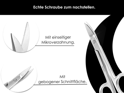 Nagelscheren Set mit Mirkoverzahnung