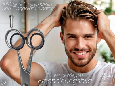 ICE Friseurschere Haarschere Mikroverzahnung 5 ICE Tempered Stainless Steel