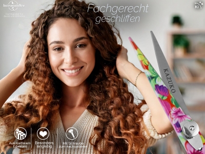 Friseurschere Kazuko FLOWER 5.5