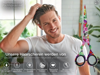 Friseurschere Kazuko FLOWER 5.5