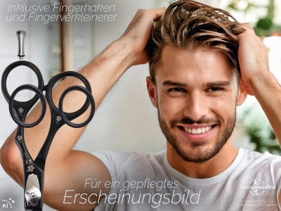 Kazuko Friseurschere Haarschneideschere Haarschere schwarz