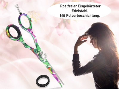 Linkshnder Friseurschere Kazuko FLOWER LEFT Linkshnderschere