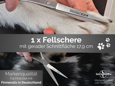 Fellscheren Set Effilierschere und Haarschere 7 Zoll