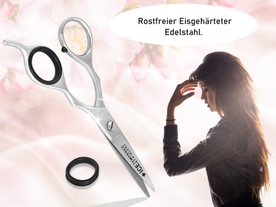 Haarschere Friseurschere Bartschere 5 Zoll 12,7 cm mit Mikroverzahnung