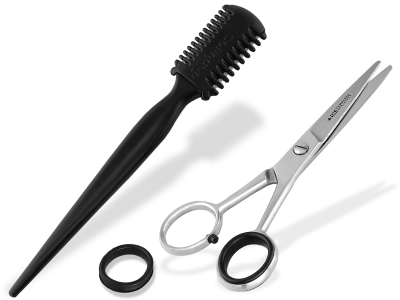 Haarscheren Set 5 Zoll+ Effilierer Solingen Haar-Ausdnner Friseurschere