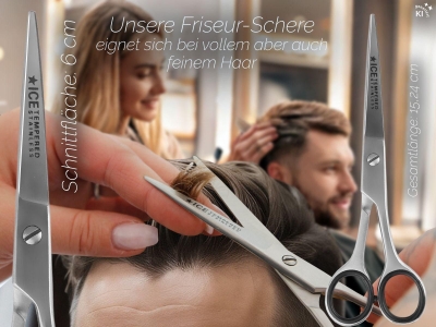 Haarschere Haarschneideschere 6 Zoll Effilierer Solingen Ausd�nner Friseurschere