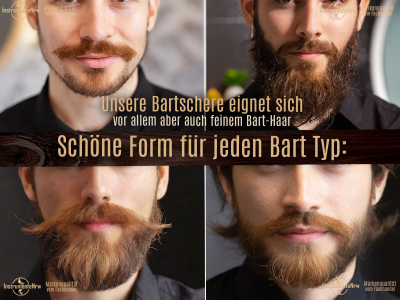 Bartschere Friseurschere Haarschere 4.5 Zoll + Effilierkamm Solingen