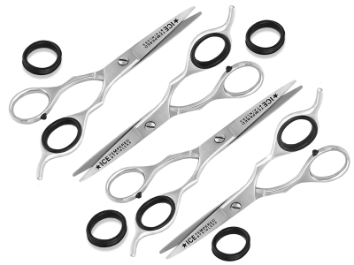 Ergo Haarschere Friseurschere 5, 5.5, 6 und 7 Zoll Set 4-Teilig