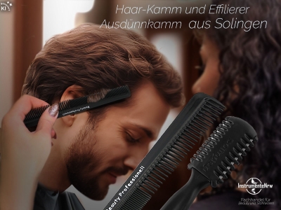 Haar Kamm & Effilierkamm aus Solingen 2-Teiliges Set