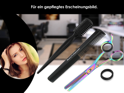 Ausdnn-Haarschere Modellierschere mit Haarkamm & Effilierer aus Solingen