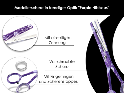 Effilierschere Modellierschere Haarschere mit 1-Zahnung zum ausdnnen und modellieren