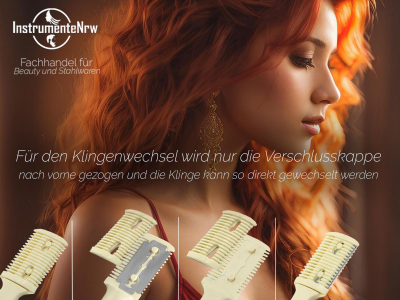 Effiliermesser Effilierer zum K�rzen und Ausd�nnen von Haaren mit 50 Ersatzklingen