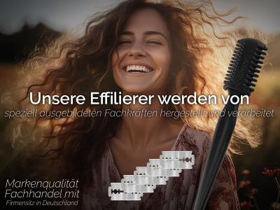 Effiliermesser Effilierer aus Solingen zum Ausd�nnen und Schneiden von Haaren mit 100 Ersatzklingen