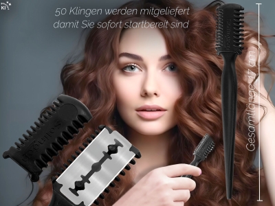 Effilierer Solingen Effiliermesser zum Ausd�nnen und Schneiden mit 50 Ersatzklingen