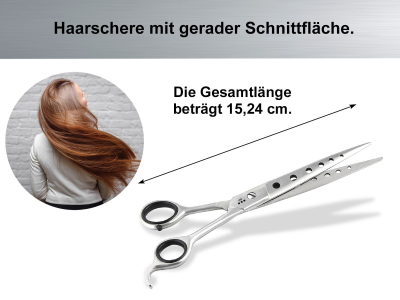 Haarschere Loch Design 15,24 cm Edelstahl Rostfrei