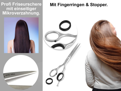 Friseurschere Ergonomisch Edelstahl Rostfrei 17 cm