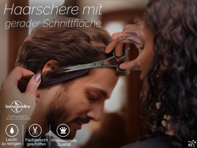 Haarschneideschere Friseurschere 15,5 cm aus rostfreiem Edelstahl