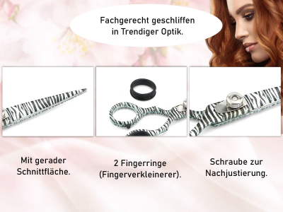 Profi Haarschere Friseurschere Ergo 5,5 Zoll Haarschneideschere mit Scharfem und Przisem Schnitt fr einen perfekten Haarschnitt