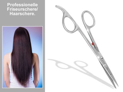 Haarschere Friseurschere Ergo 5,5 Zoll Haarschneideschere mit Scharfem und Pr�zisem Schnitt f�r einen perfekten Haarschnitt Rostfrei Edelstahl