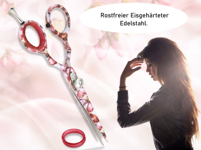 Friseurschere Haarschere Ergo 5,5 Zoll Haarschneideschere mit Scharfem und Przisem Schnitt fr einen perfekten Haarschnitt