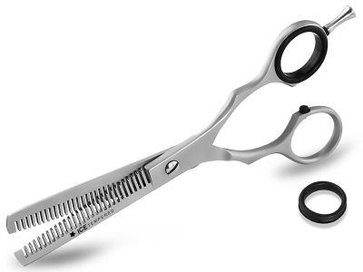 Profi Friseurschere Effilierschere Modellierschere Edelstahl Rostfrei Haarschneideschere mit Scharfer Schneide fr ein perfekten Haarschnitt 6,5 Zoll