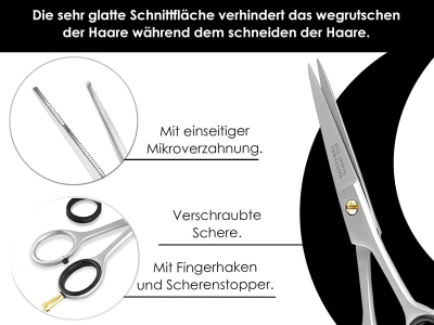 Premium Haarschere Friseurschere Professionell-Line Haarschneideschere zum przisen Schneiden und Stylen von Haaren 15,24 cm